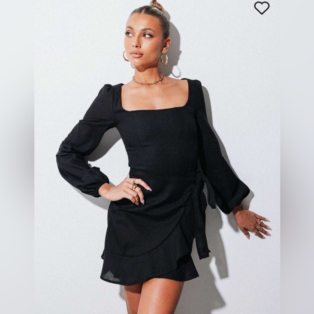 Princess Polly Ribbed Ruched Mini Dress NWOT - Picture 3 of 8